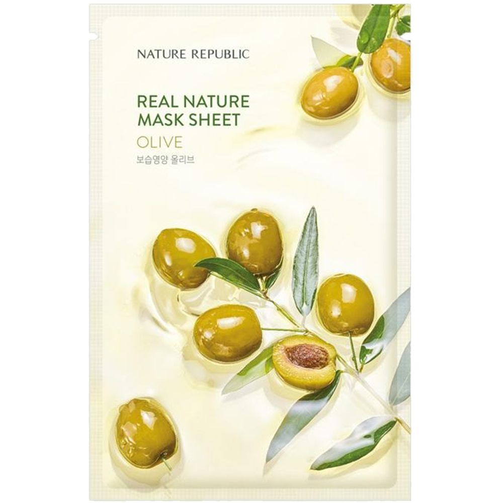 NATURE REPUBLIC Real Nature Olive Sheet Face Mask