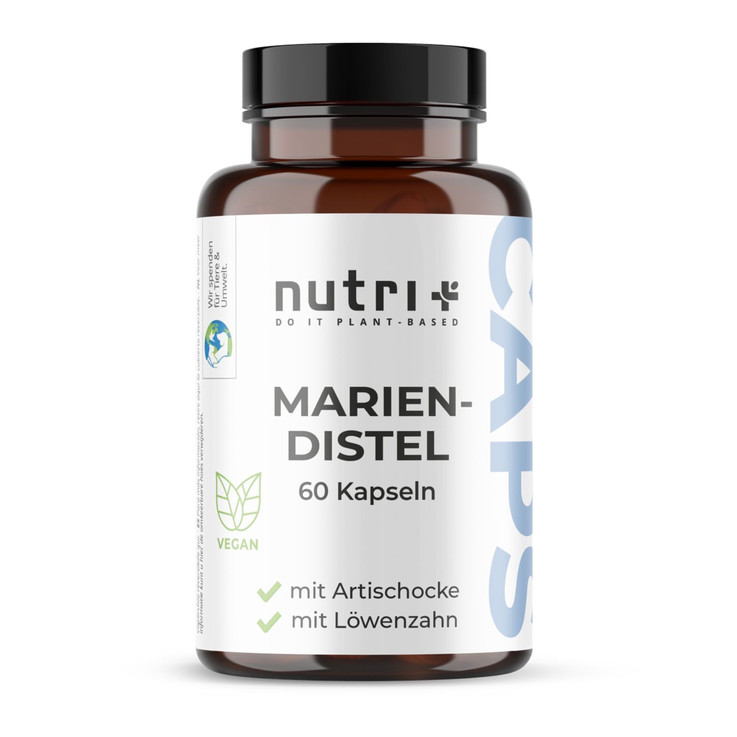 nutri+ Mariendistel Kapseln mit Artischocke + Löwenzahn