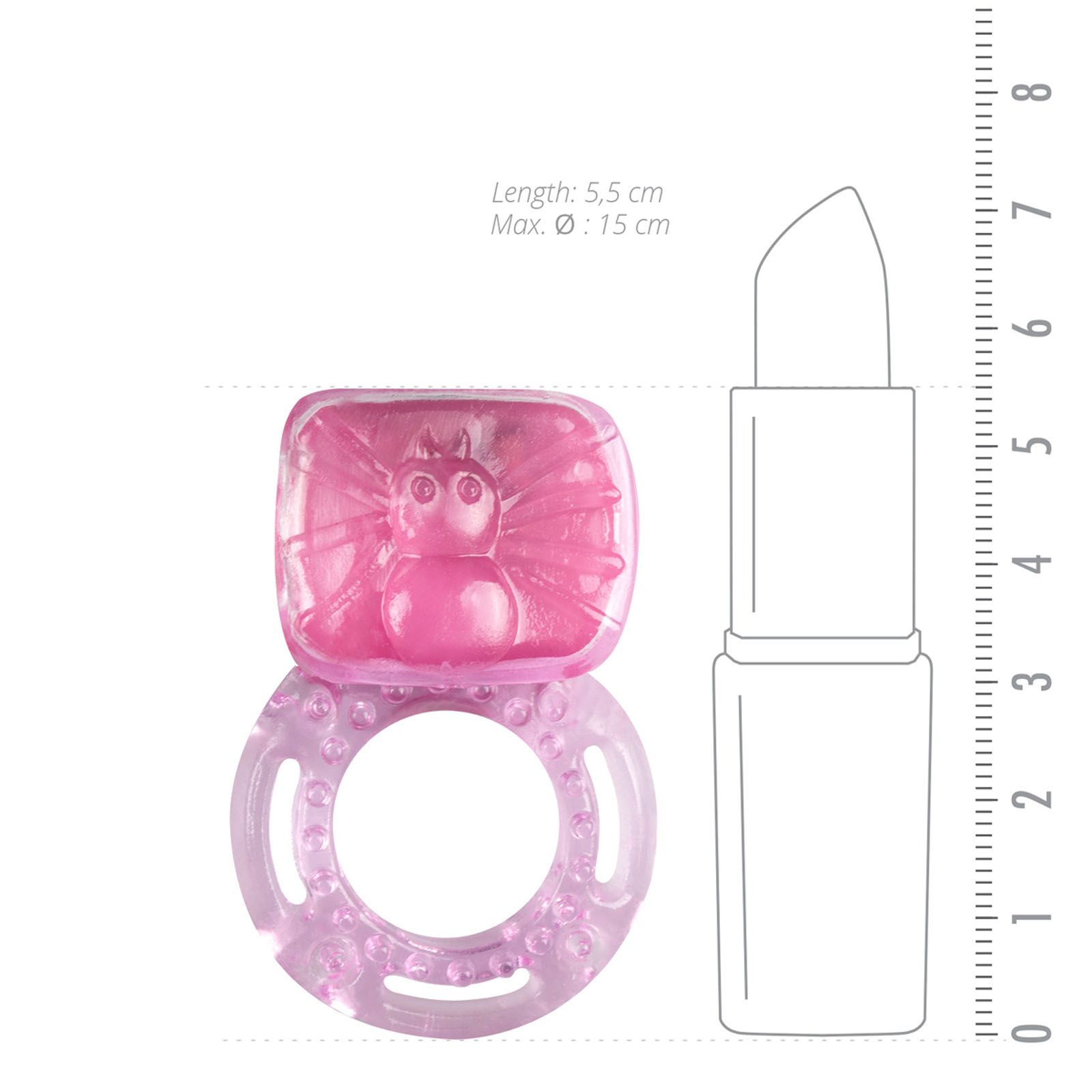 Easytoys - Pinker vibrierender Penisring mit Klitoris Stimulation
