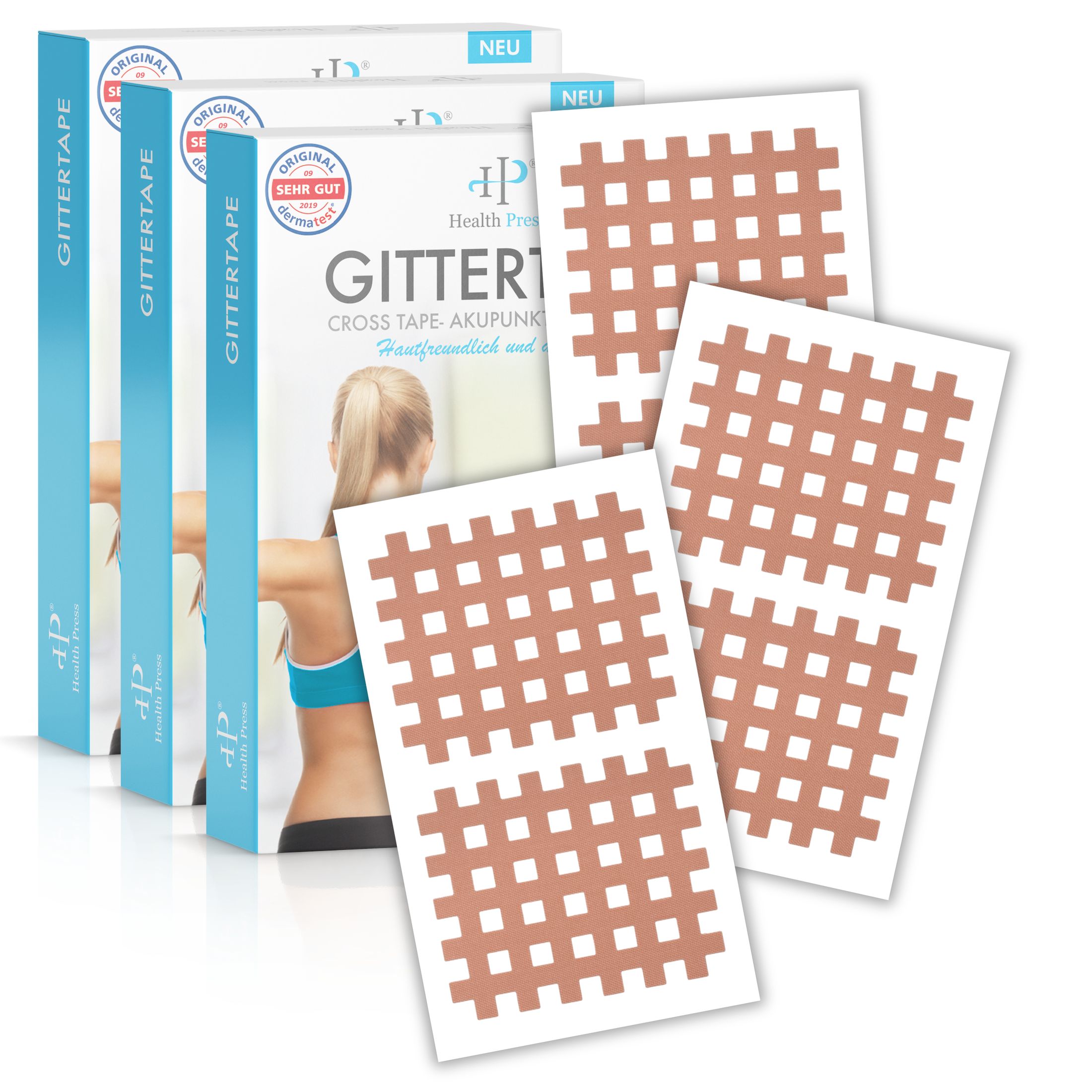 Health Press Gittertape Typ C – Crosstape & Gitterpflaster