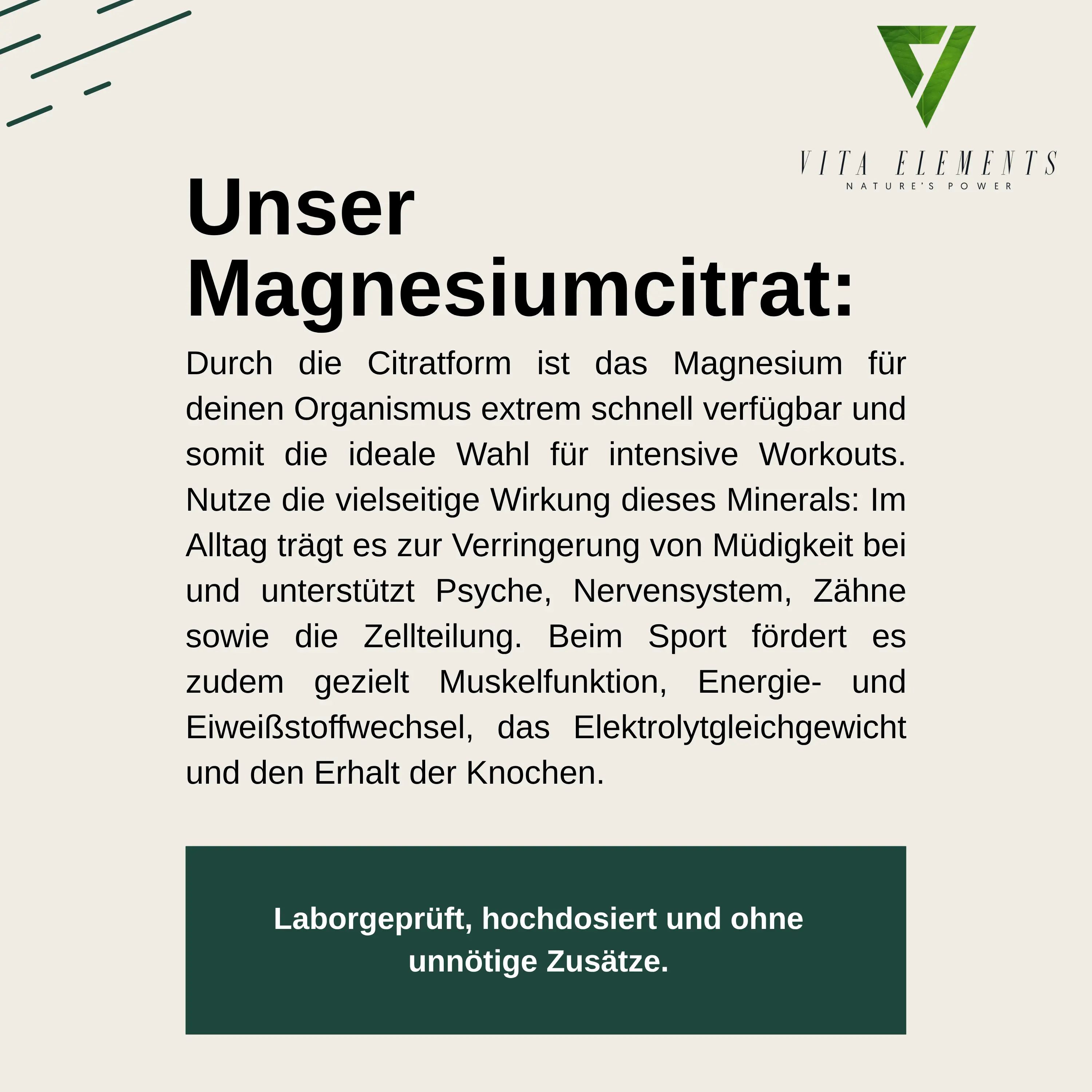 Vita Elements Magnesiumcitrat