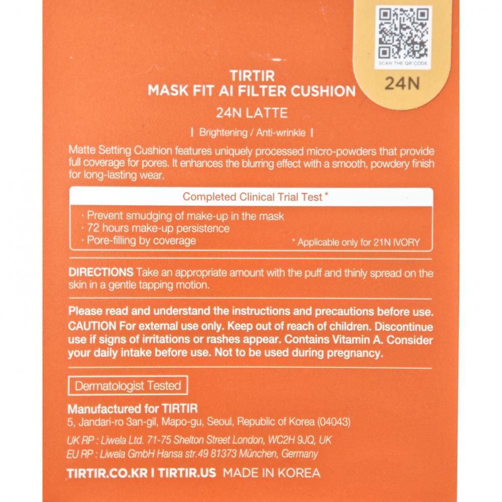 TIRTIR Mask Fit Ai Filter Cushion – glättende Cushion-Foundation