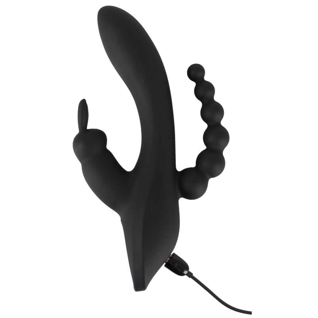 Vibrator Triple G-Spot Vibrator |  7 Vibrationsmodi, mit Klitoris- und Anus-Stimulator | Sweet Smile