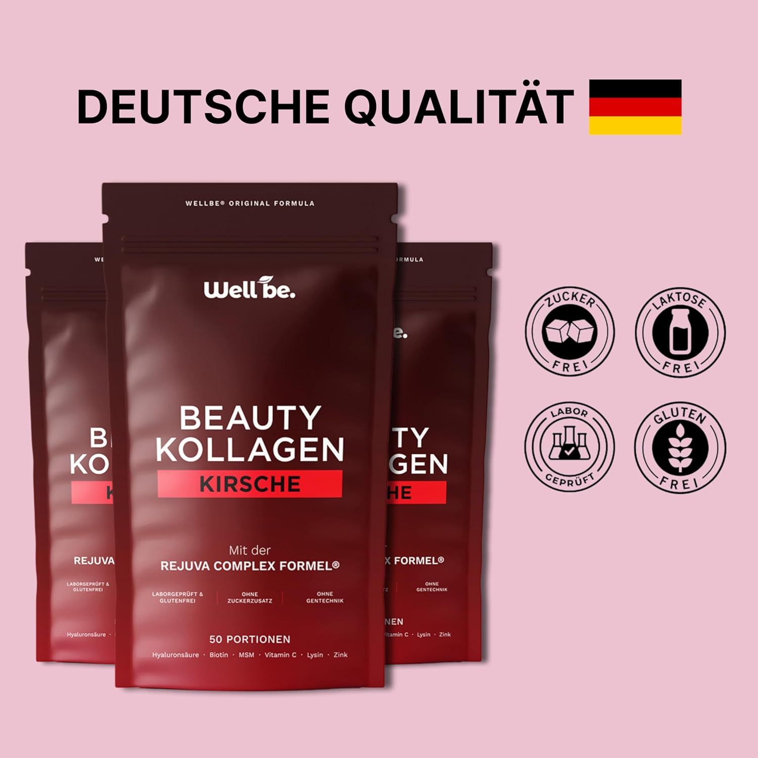 wellbe Beauty Kollagen Kirsche mit Rejuva Complex® Formel