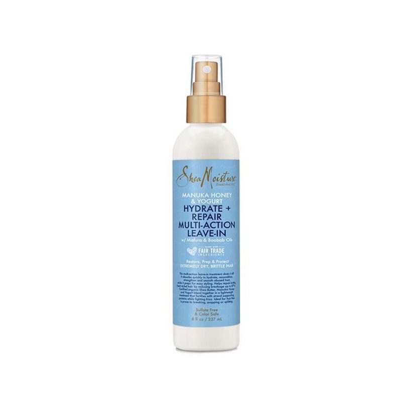 Leave-in Sprühflasche mit Manuka Honig & Joghurt für Feuchtigkeit und Reparatur.