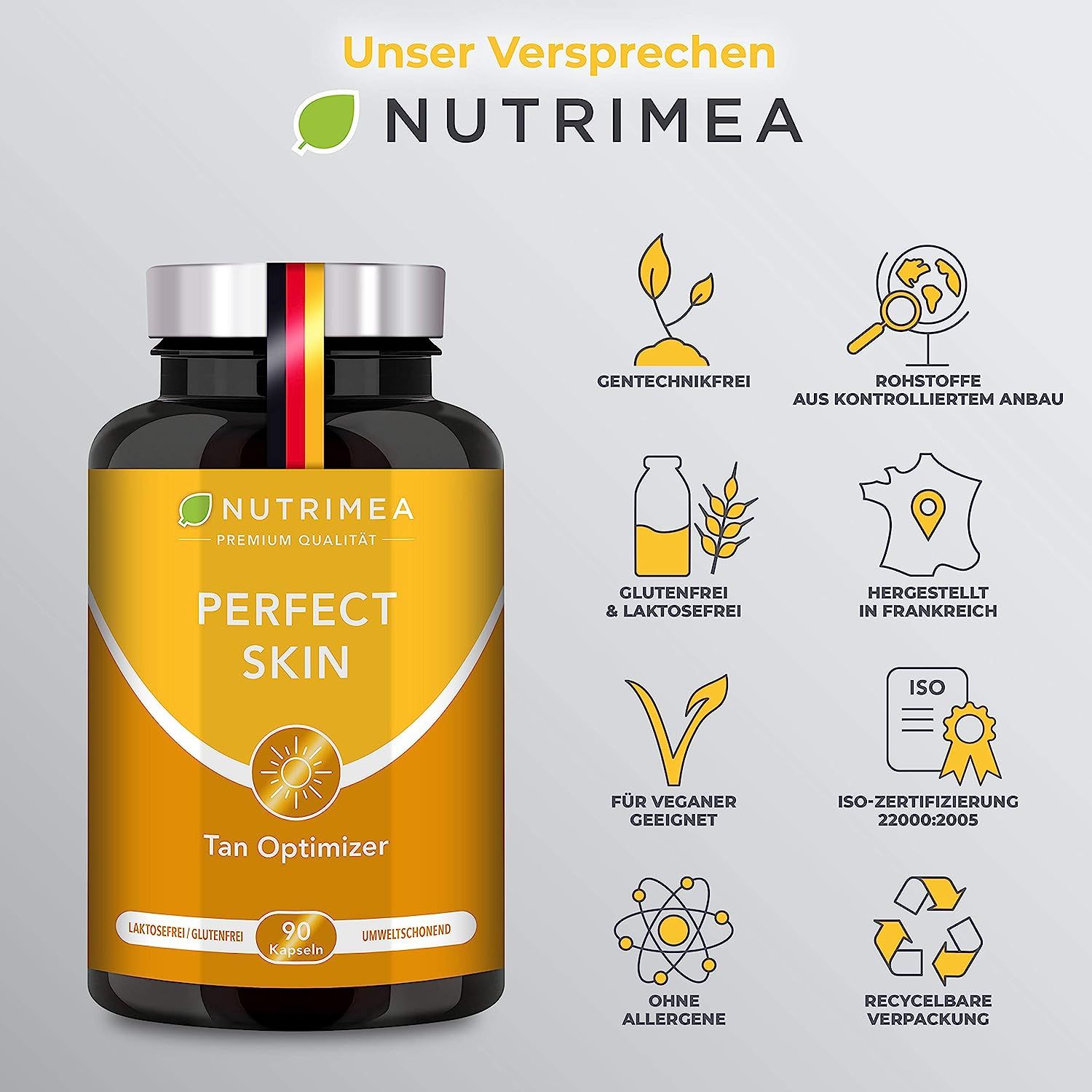 Nutrimea Betacarotin SUN PLUS Bräunungskapseln PERFECT SKIN