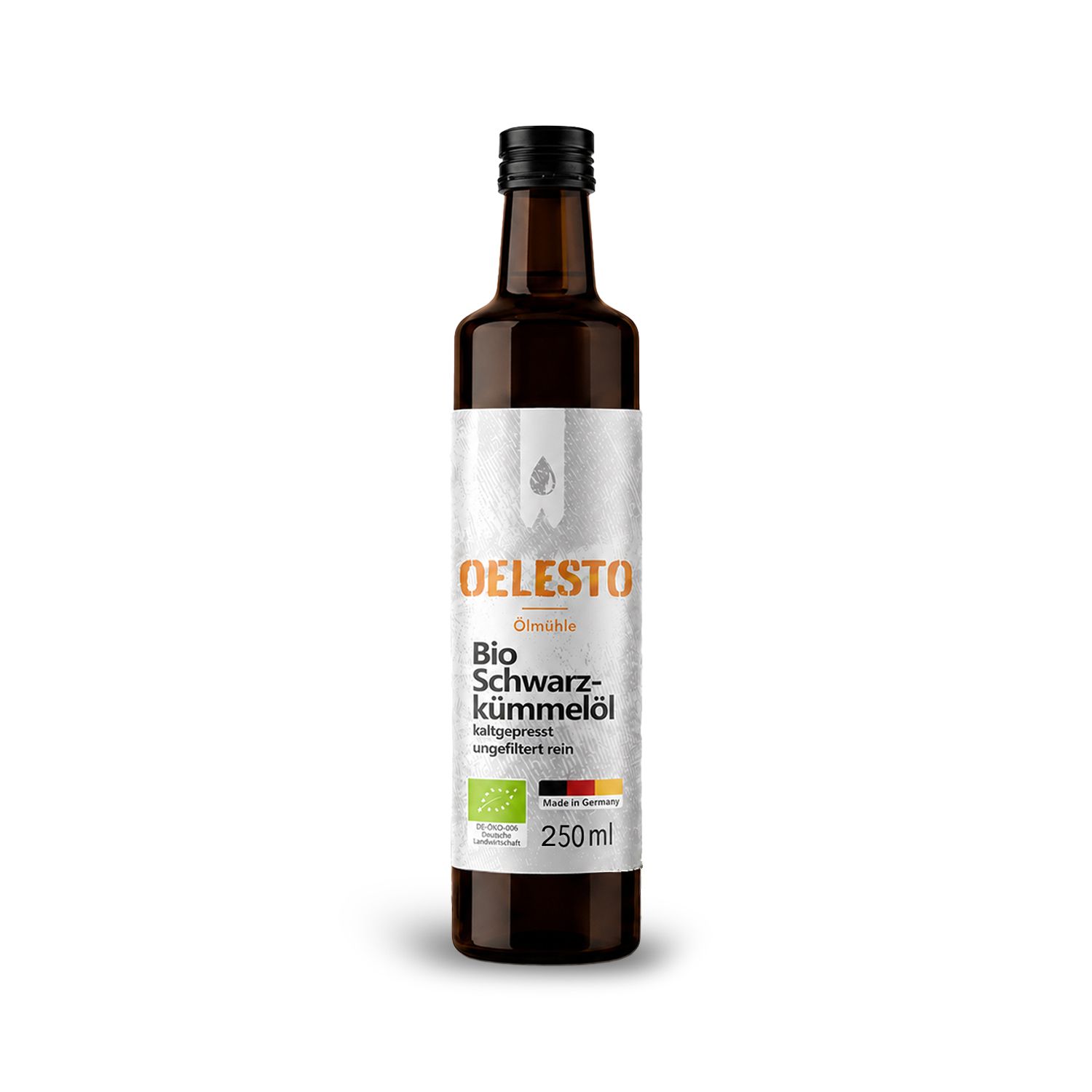 OELESTO Bio-Schwarzkümmelöl ungefiltert kaltgepresst aus ägyptischer Nigella Sativa