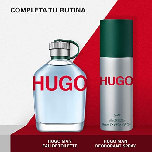 Hugo Man Eau de Toilette und Deodorant Spray.