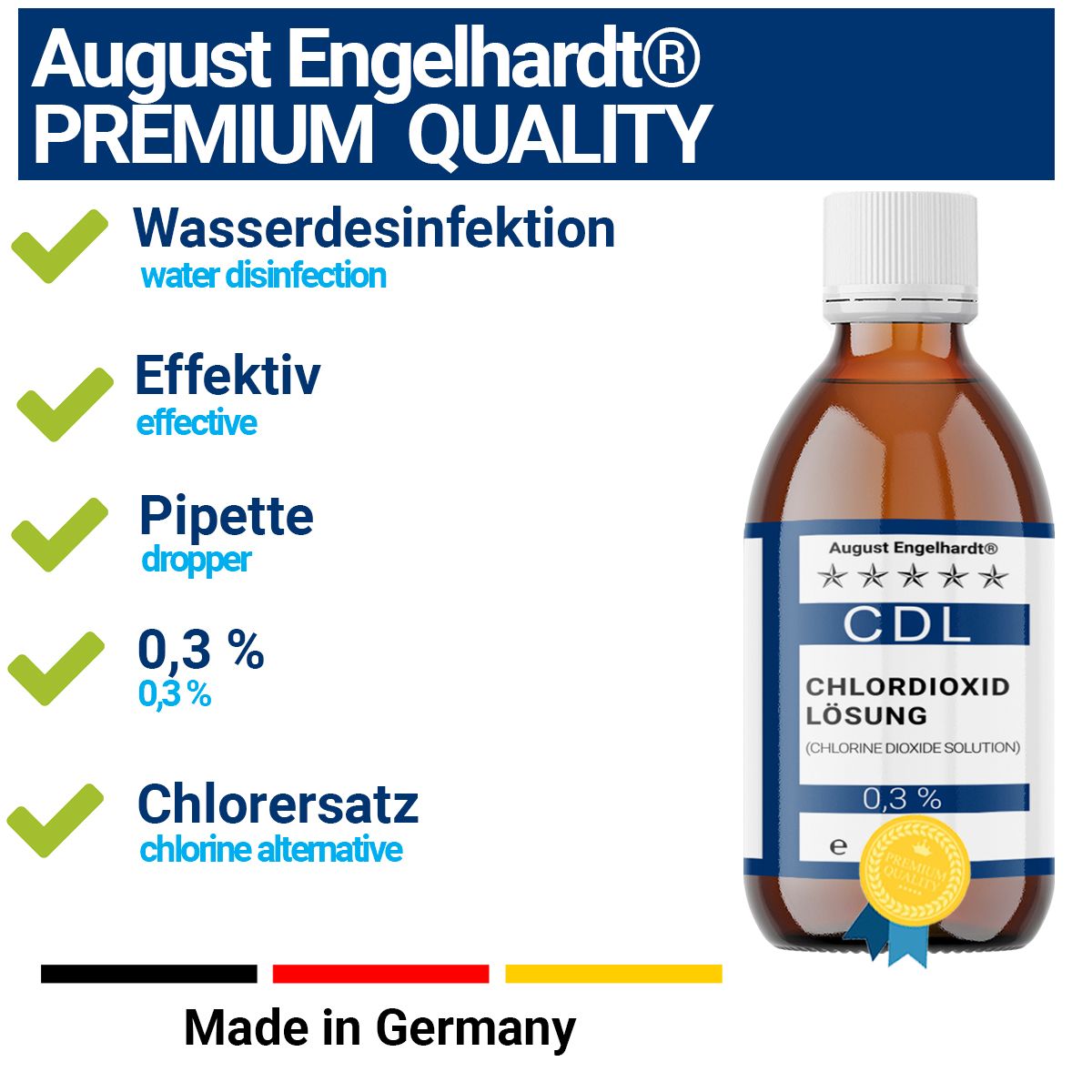 BMUT CDL/CDS 0,3% Chlordioxidlösung zur Wasseraufbereitung