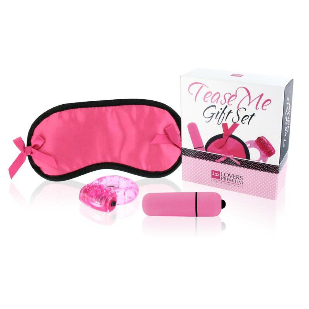 Loverspremium Tease Me - 3 Piece - Pink - Gift Set