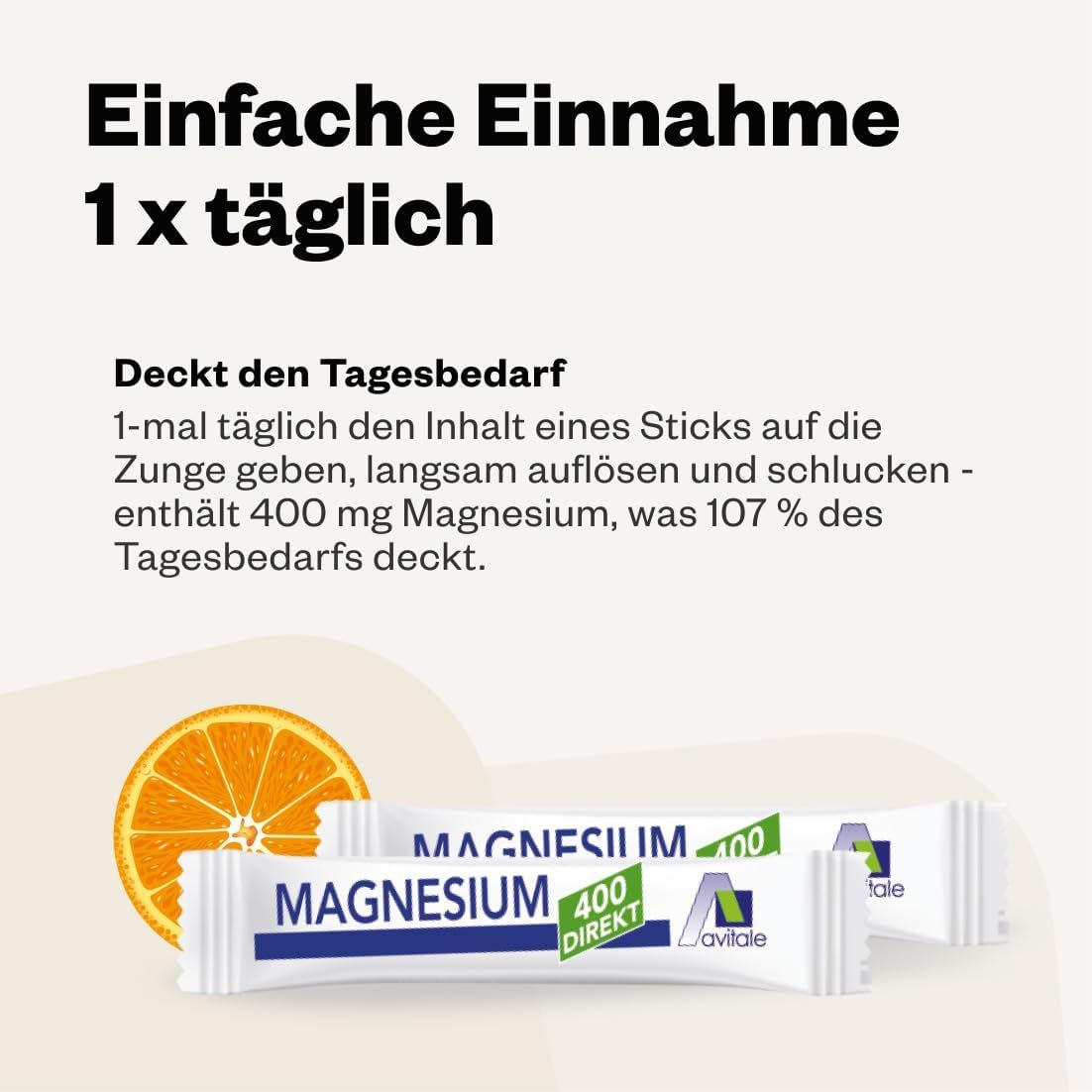 Avitale Magnesium 400 direkt Orange