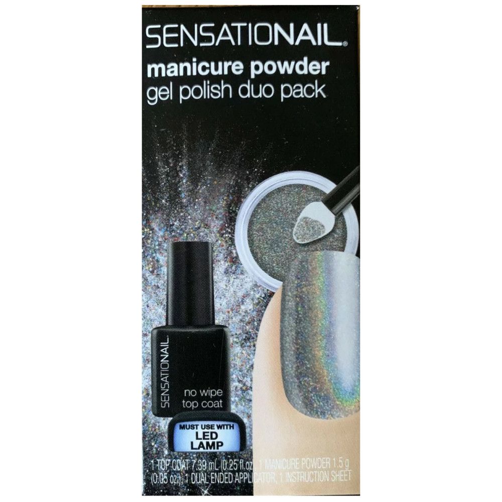 Sensationail - Duo-Set Manikürepuder + Top Coat