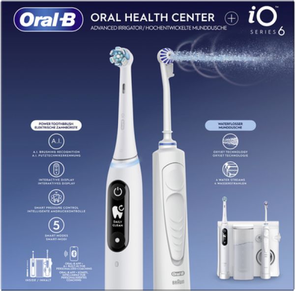 Oral-B - Munddusche "OxyJet + iO 6" in Weiß