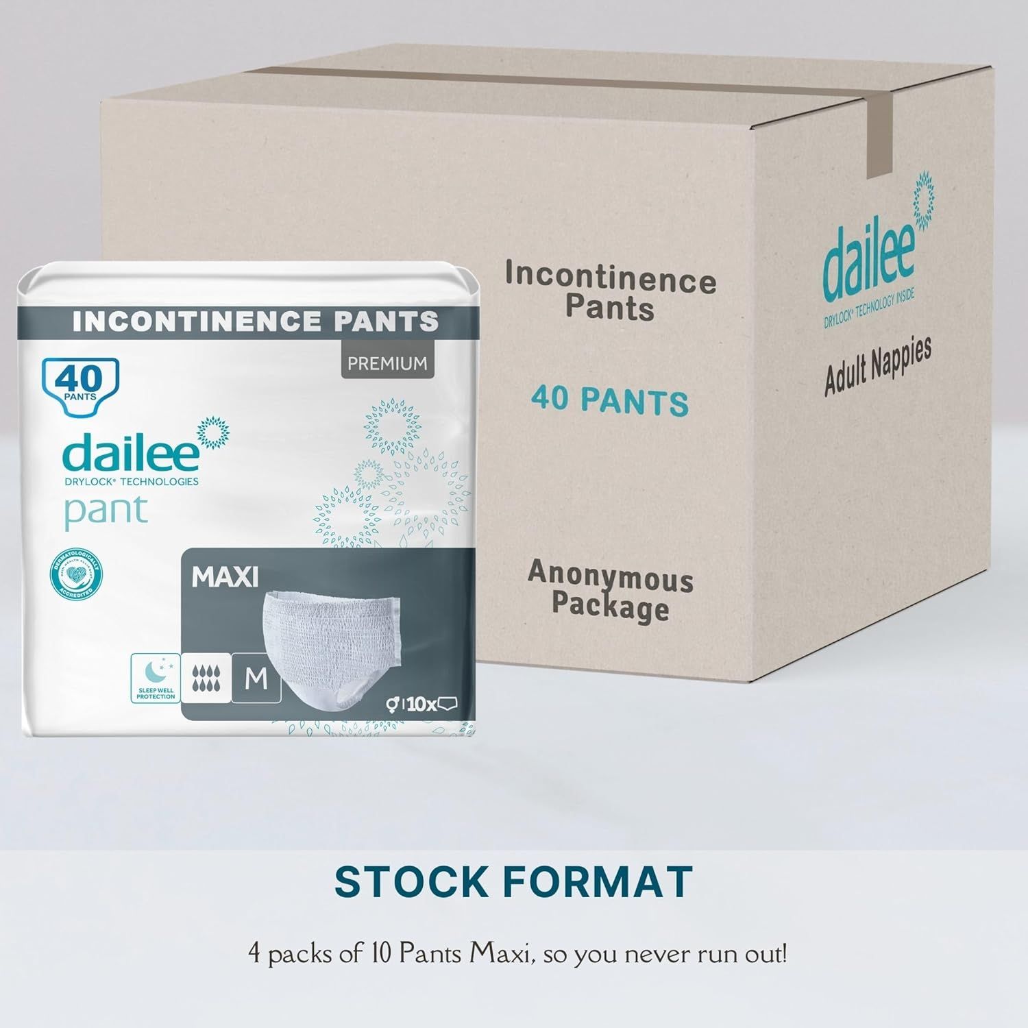 Dailee Pants Maxi Inkontinenz Windelhosen für Erwachsene