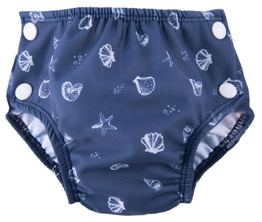 Popolini Babybadehose Gr. S (3-9 kg) Sea Shells