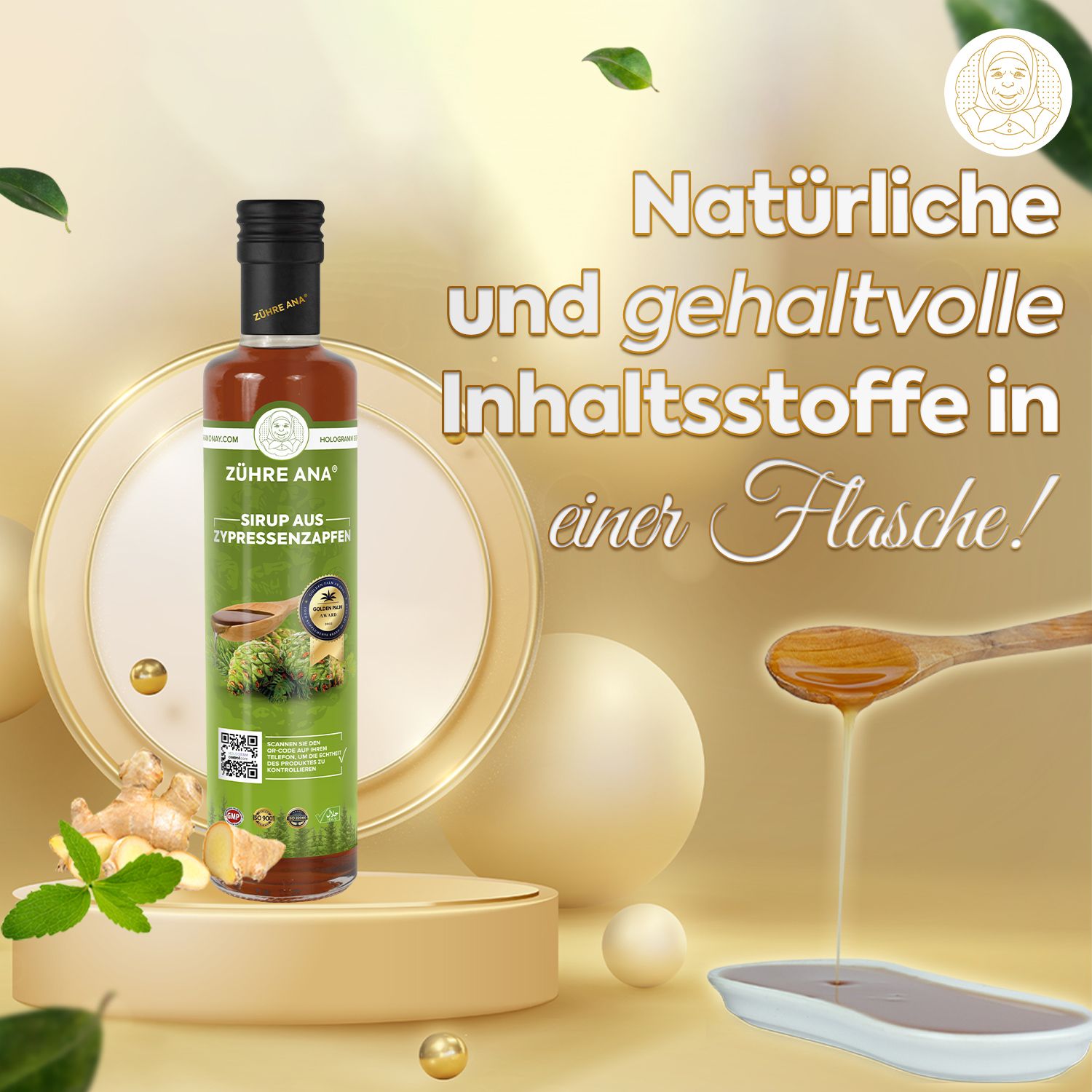 ZÜHRE ANA Zypressenzapfen Sirup