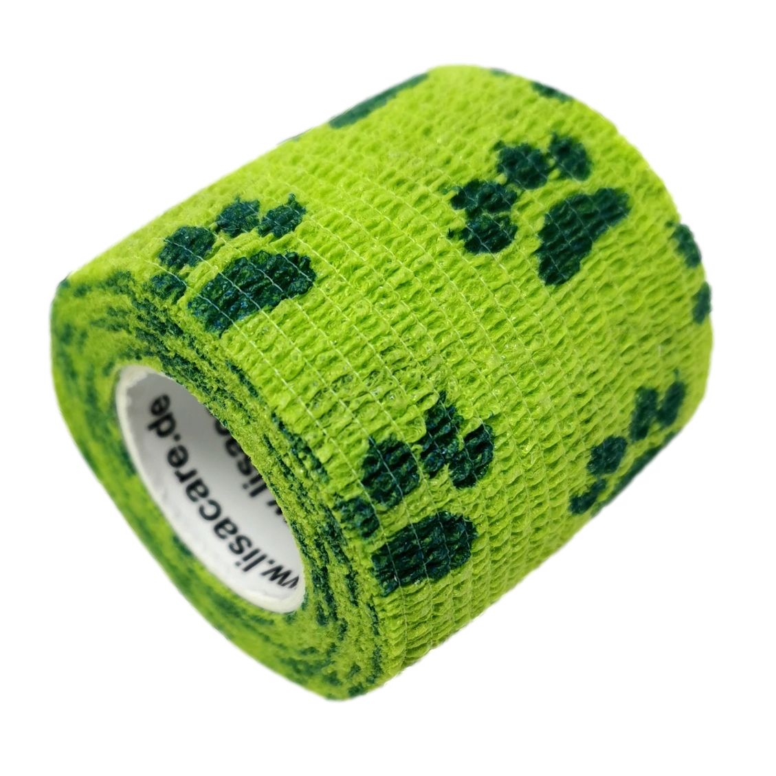 LisaCare Kohäsive Bandage 5cm - Pfote Grün