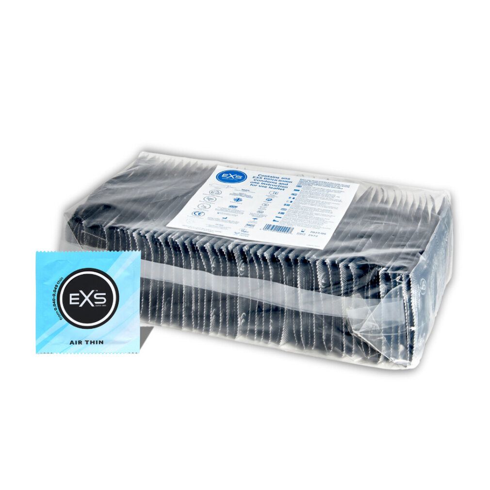 Großpackung EXS Air Thin Kondome, einzeln verpackt.