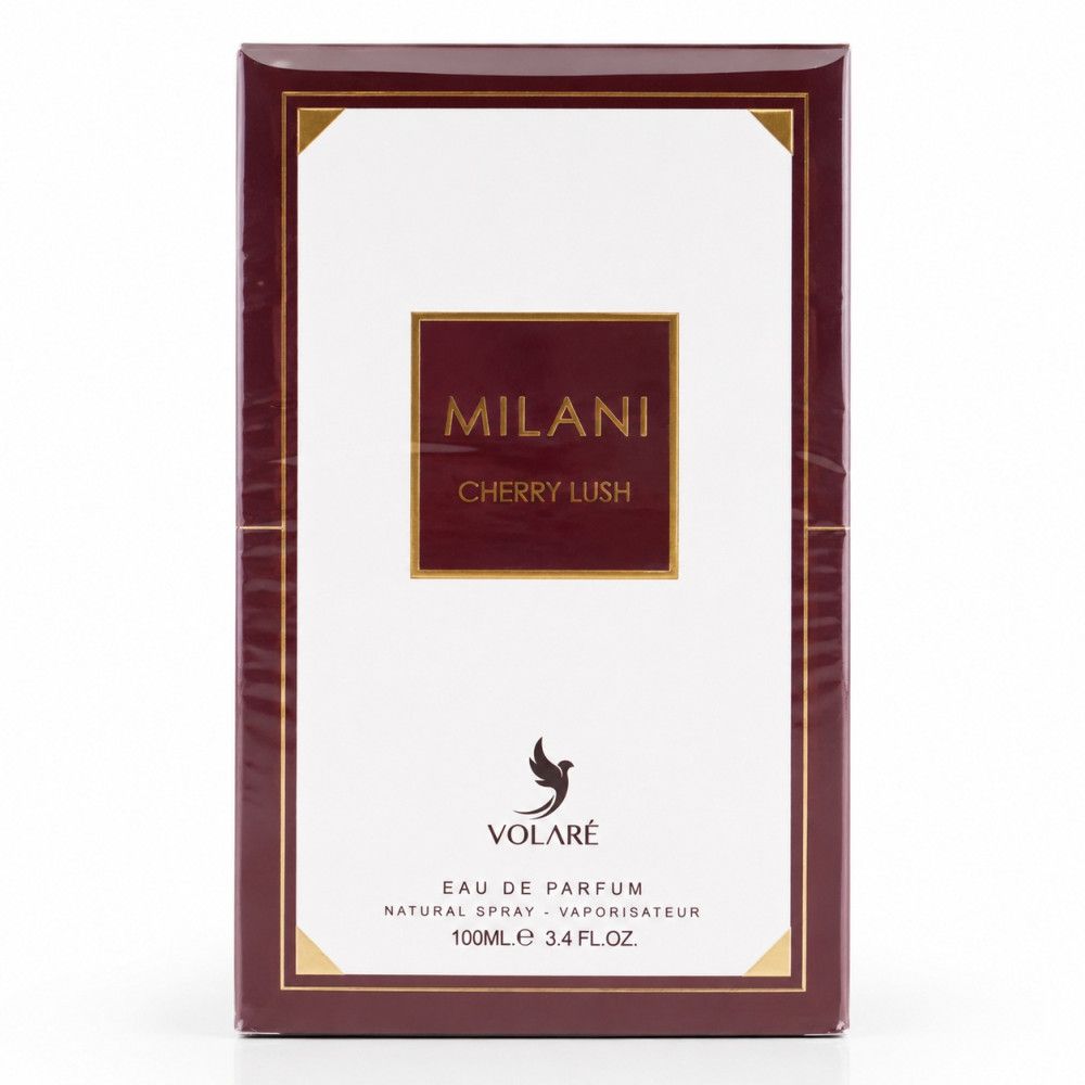 Verpackung für Volaré Eau de Parfum Milani Cherry Lush, 100ml.