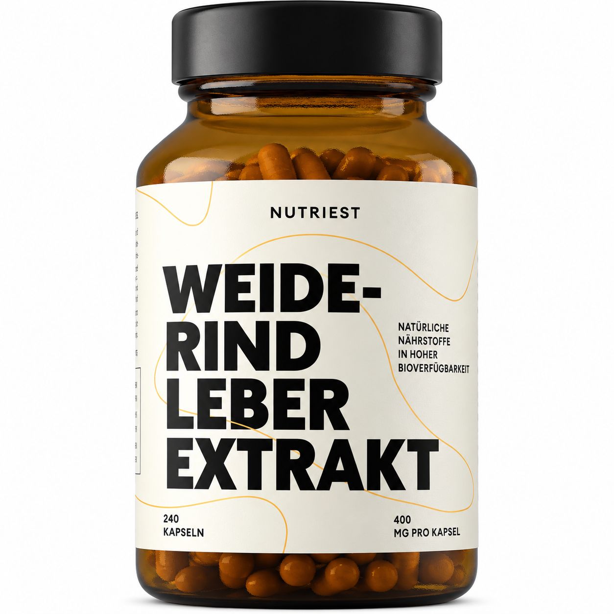 Rindergelatine-Kapseln: 240 Kapseln, 30 Tage Vorrat. Für Männer.