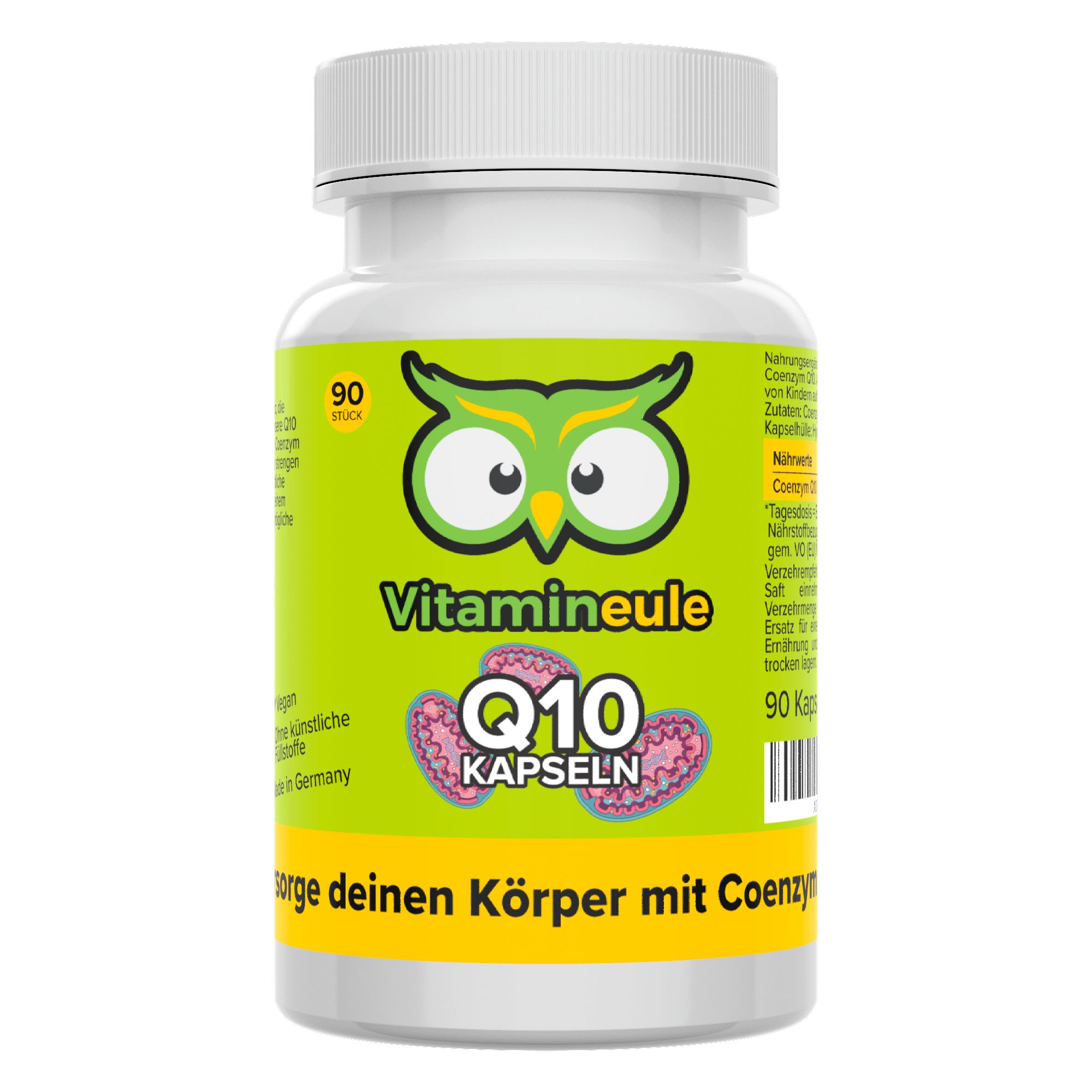 Vergleich: Vitamineule Q10 Kapseln (hochdosiert, bioaktiv, laborgeprüft, Made in Germany, ohne Zusätze) vs. Andere (niedrige Dosis, oft ineffektiv).