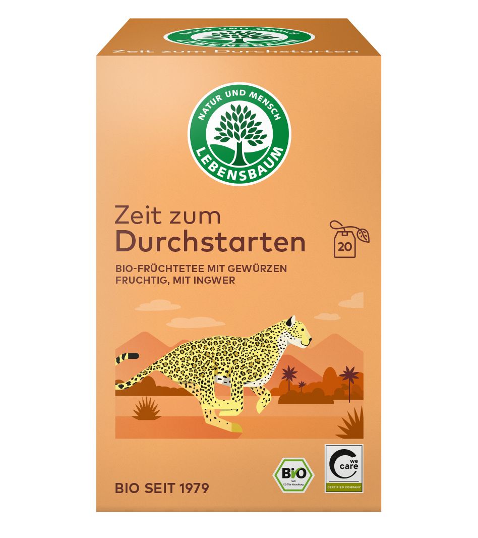 Bio Früchte-Gewürztee Ingwer und Elan
