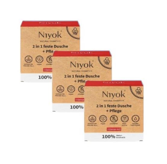 Niyok 2-in-1 Dusche & Pflege 3-er Pack