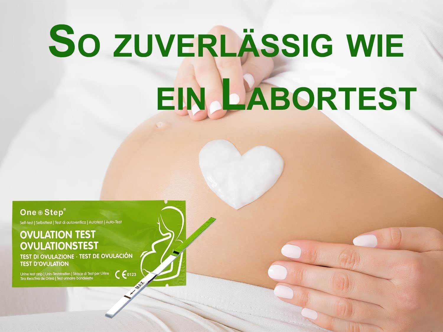 One+Step Ovulationstest GreenLine mit optimaler Sensitivität 20 miu/ml