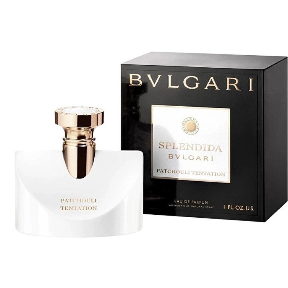 Bvlgari Splendida Patchouli Tentation Eau de Parfum Flakon und Verpackung.
