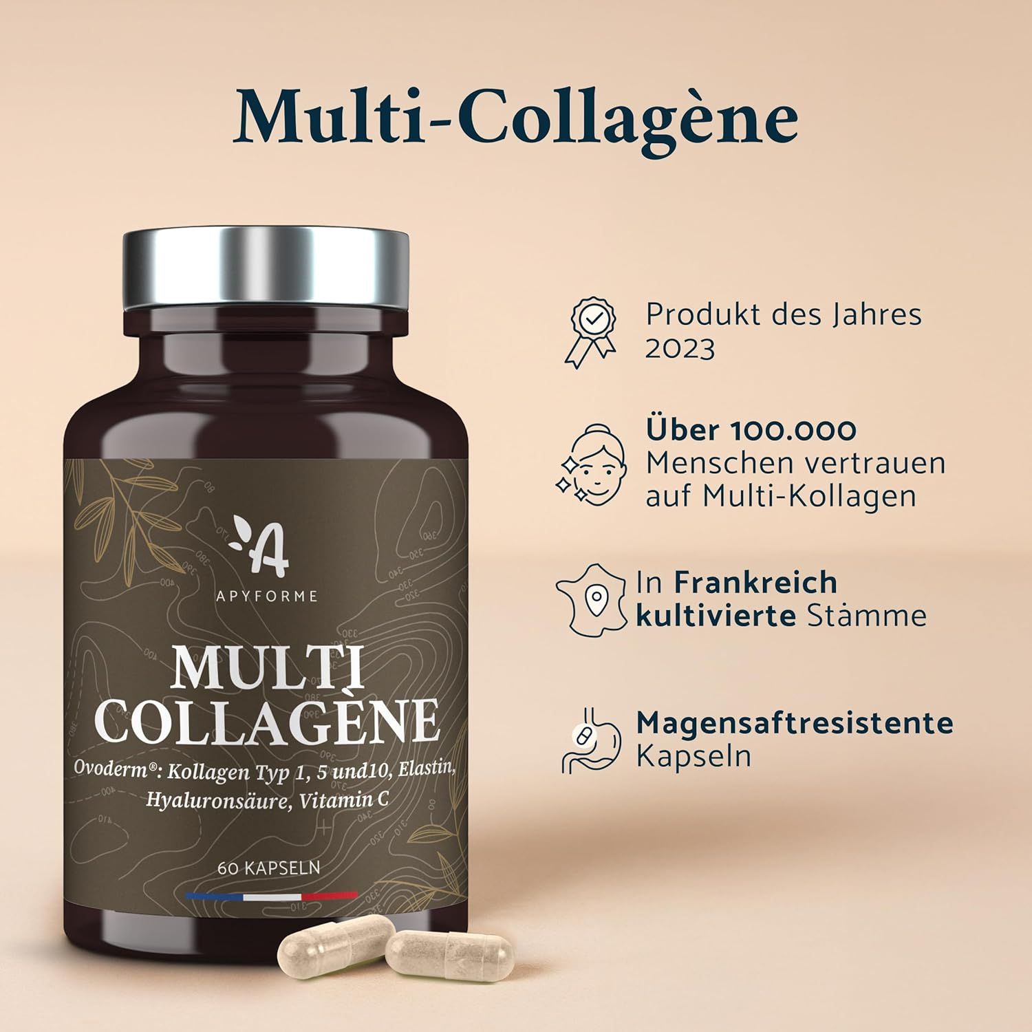 Apyforme - Multikollagen Kollagen + Hyaluronsäure