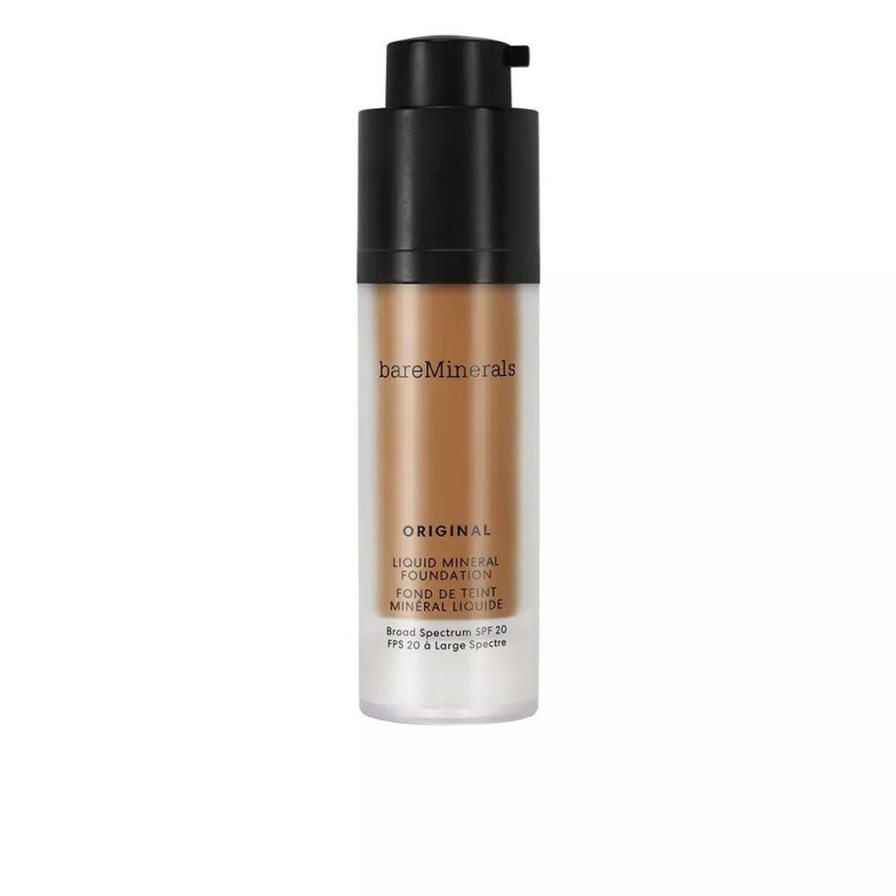 Bareminerals Original Liquid Foundation in Warm Dark mit Pumpspender und LSF 20.