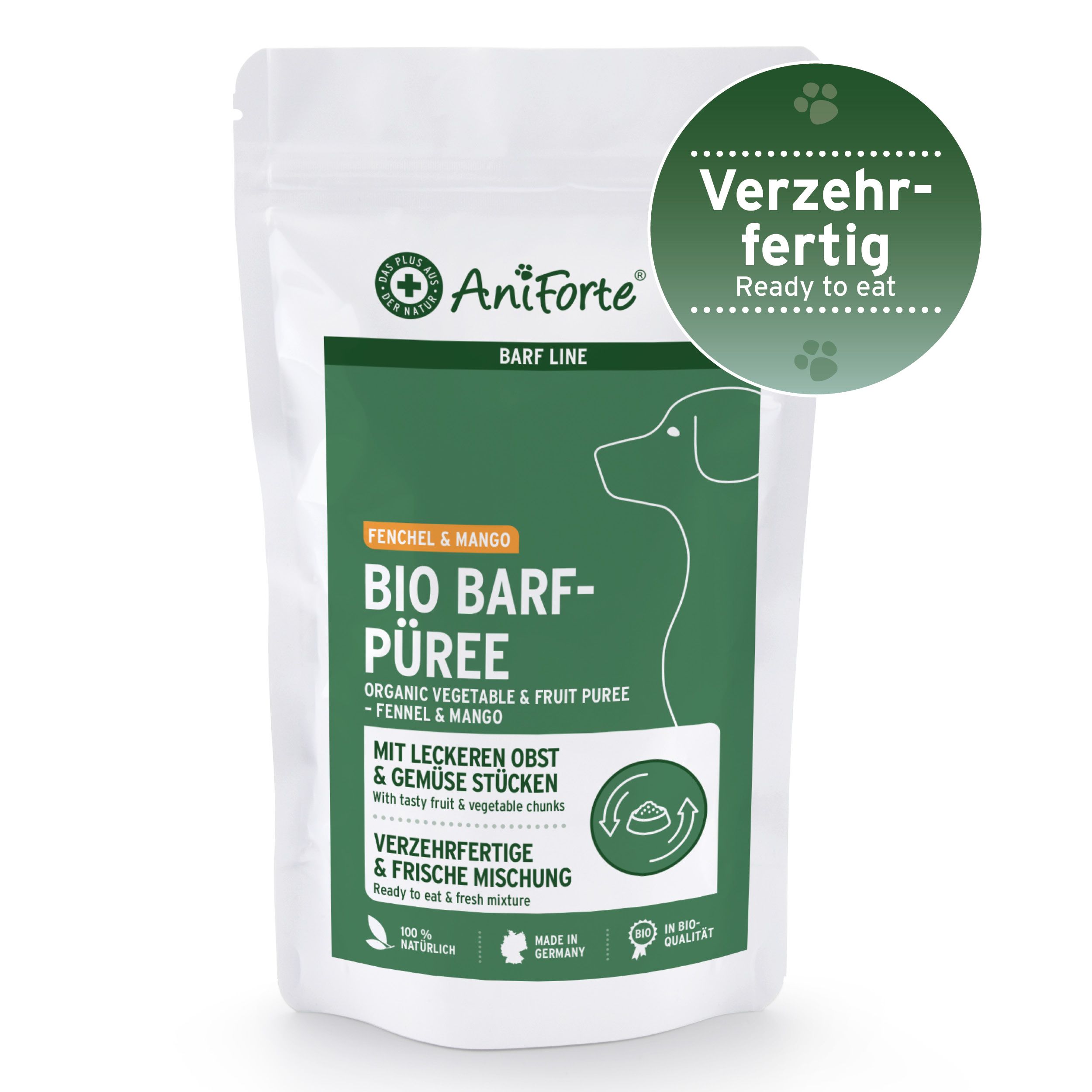 AniForte BIO BARF Püree - Fenchel & Mango 5 x 150g