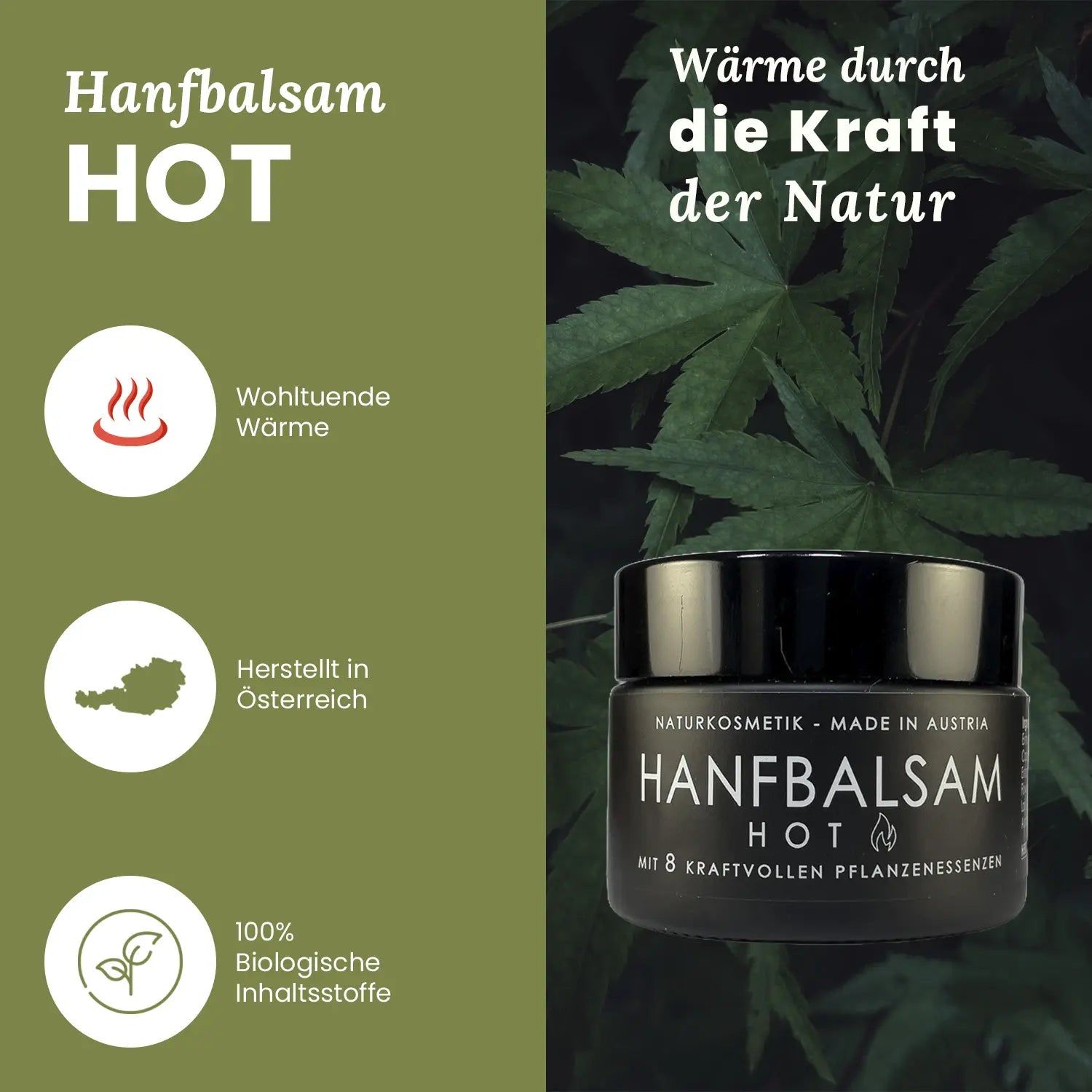 Pure Alps CBD Hanfbalsam Hot Wärmebalsam
