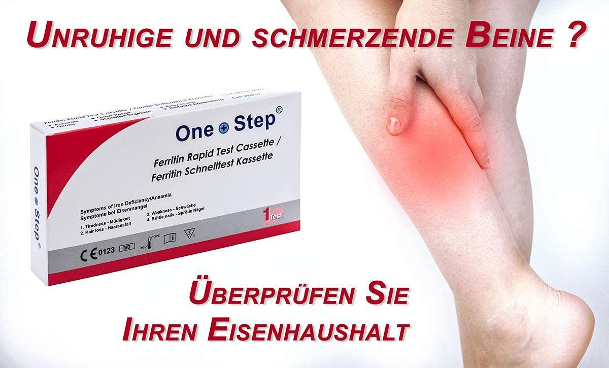 One+Step Eisenmangel Schnelltest - Komplettes Selbsttest Set zur Früherkennung