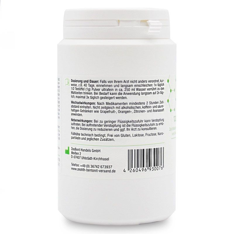 Zeolith MED Pulver ultrafein, 100% reines Klinoptilolith-Vulkanmineral