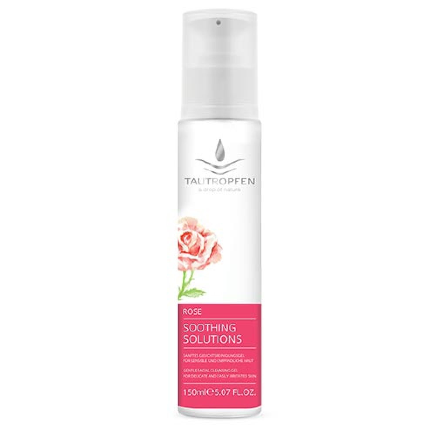 Tautropfen Rose Soothing Solutions  Gesichtsreinigungsgel