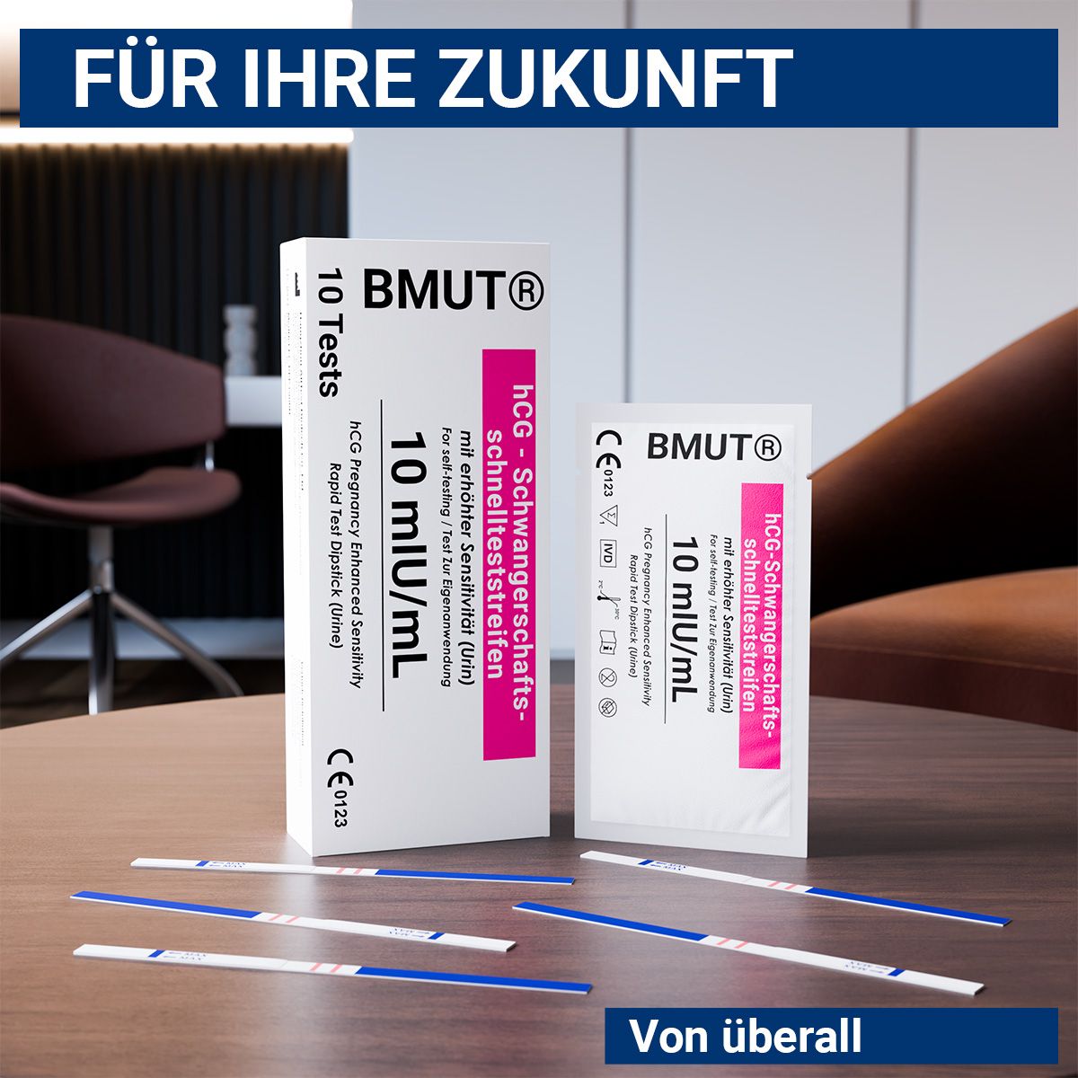BMUT Schwangerschaftstest ultraempfndlich 10mIU/ml