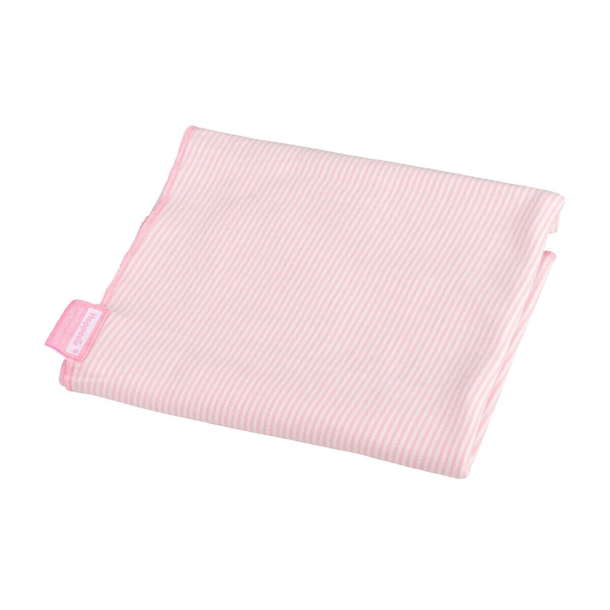 Pucktuch Babydecke rose weiß gestreift  HOPPEDIZ
