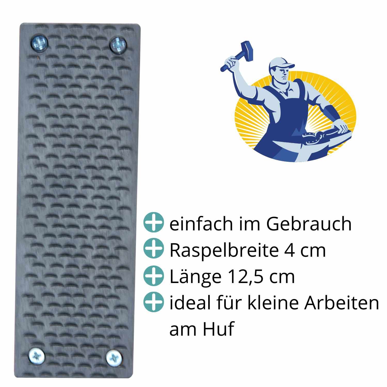 AMKA Hufraspel mit anatomisch geformten Griff