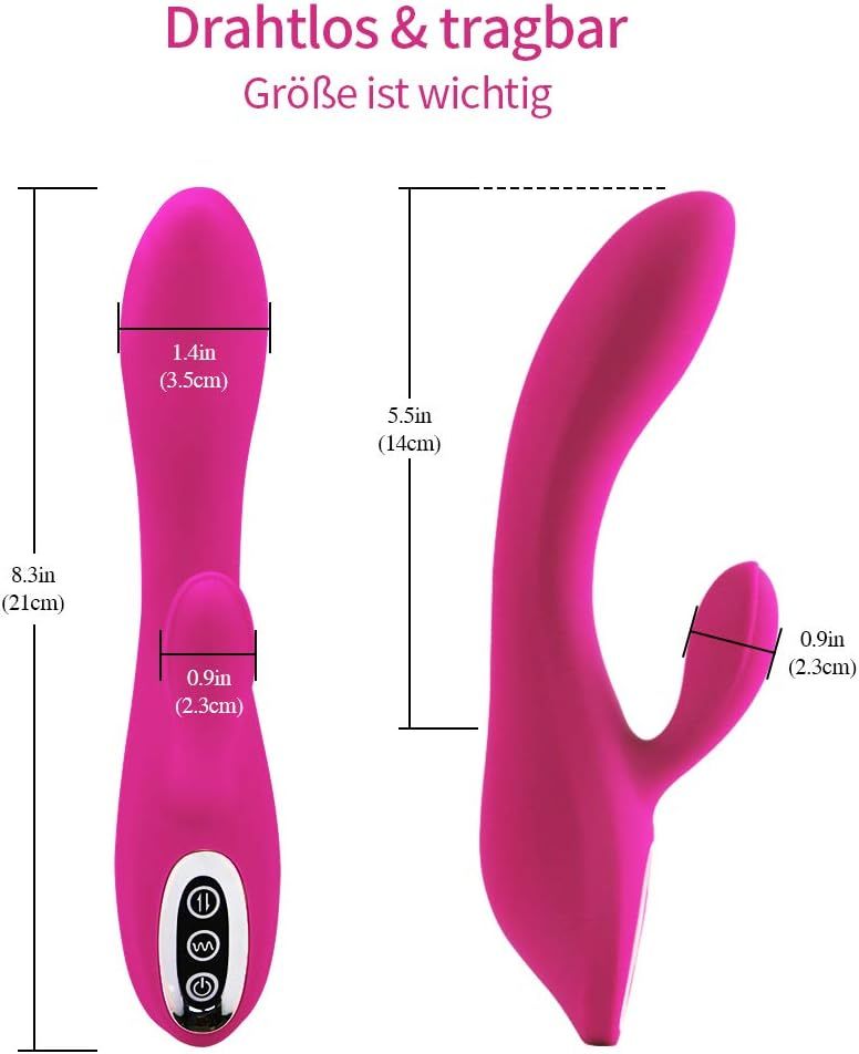 Adorime Rabbit-Vibrator mit sieben Modi in Rosa