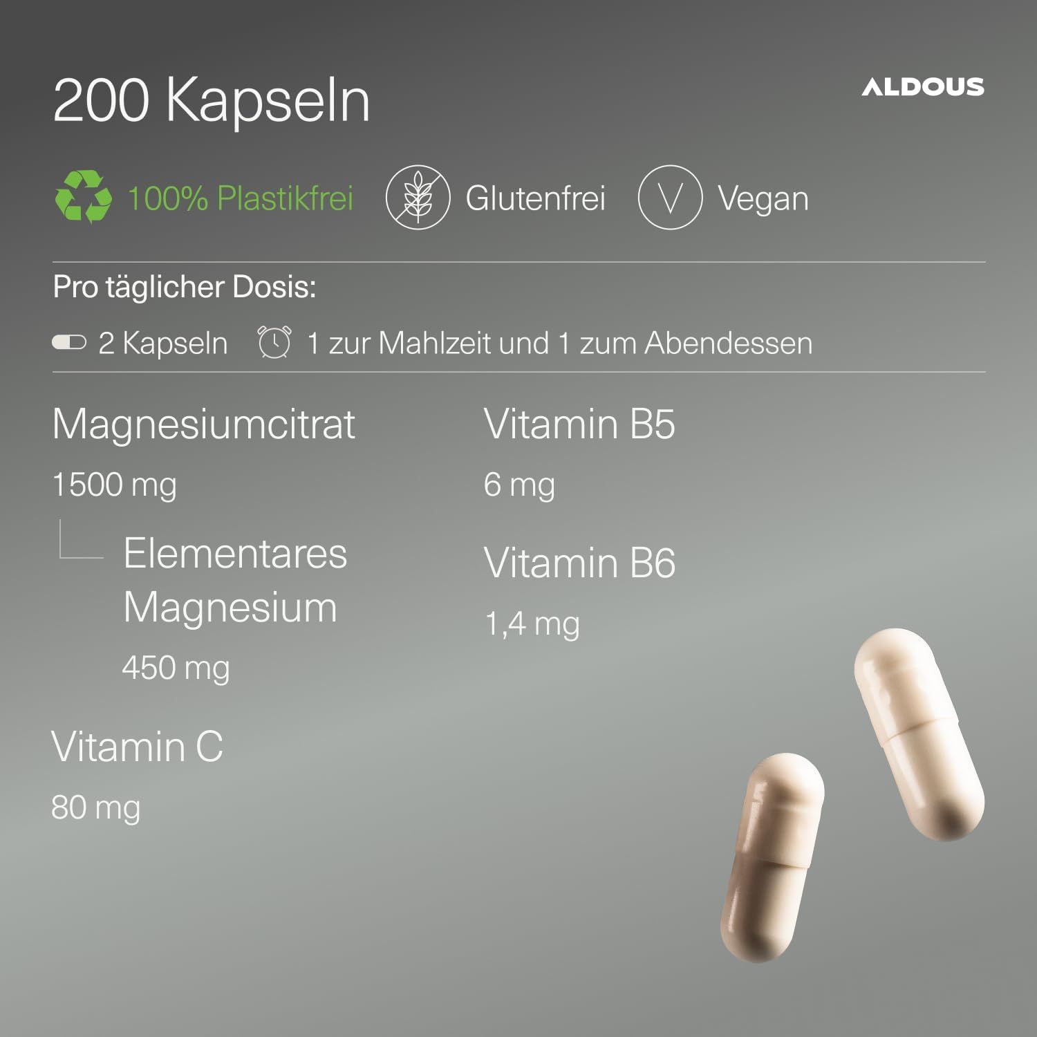Aldous Magnesiumcitrat Kapseln