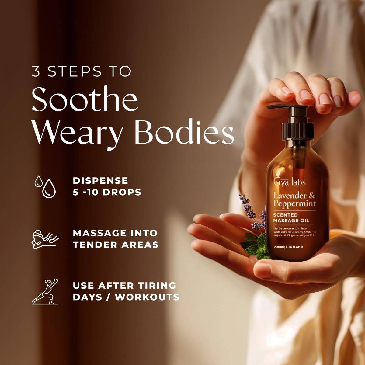 Gya Labs Lavendel- & Pfefferminz-Massageöle