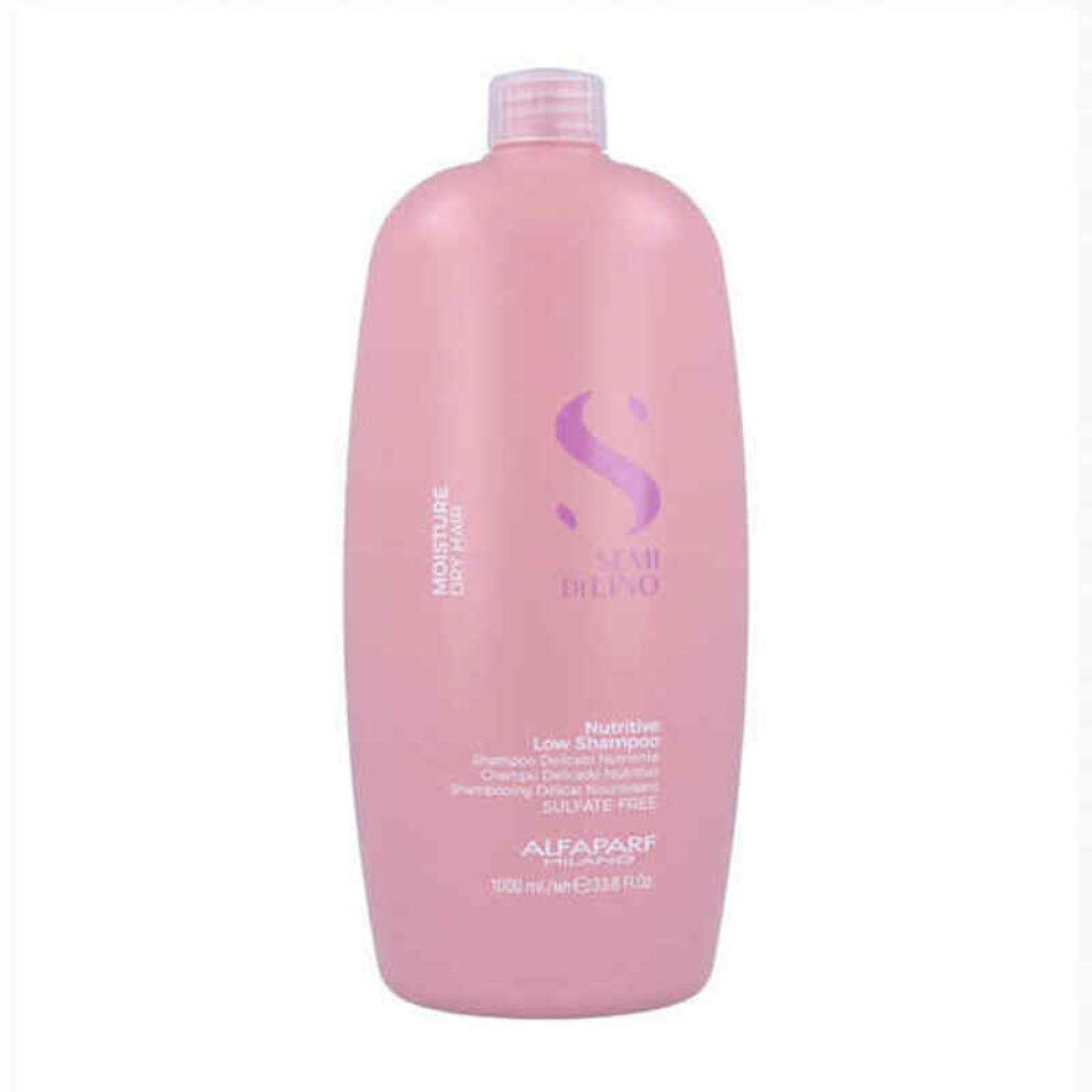Große rosa Flasche Alfaparf Semi Di Lino Shampoo, 1000 ml.