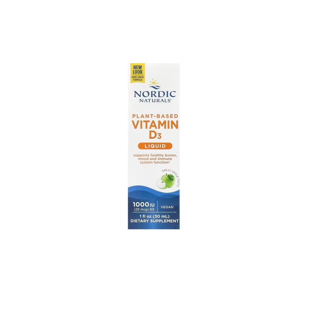 NORDIC NATURALS Pflanzliches Vitamin D3, 1000 IE Apfel