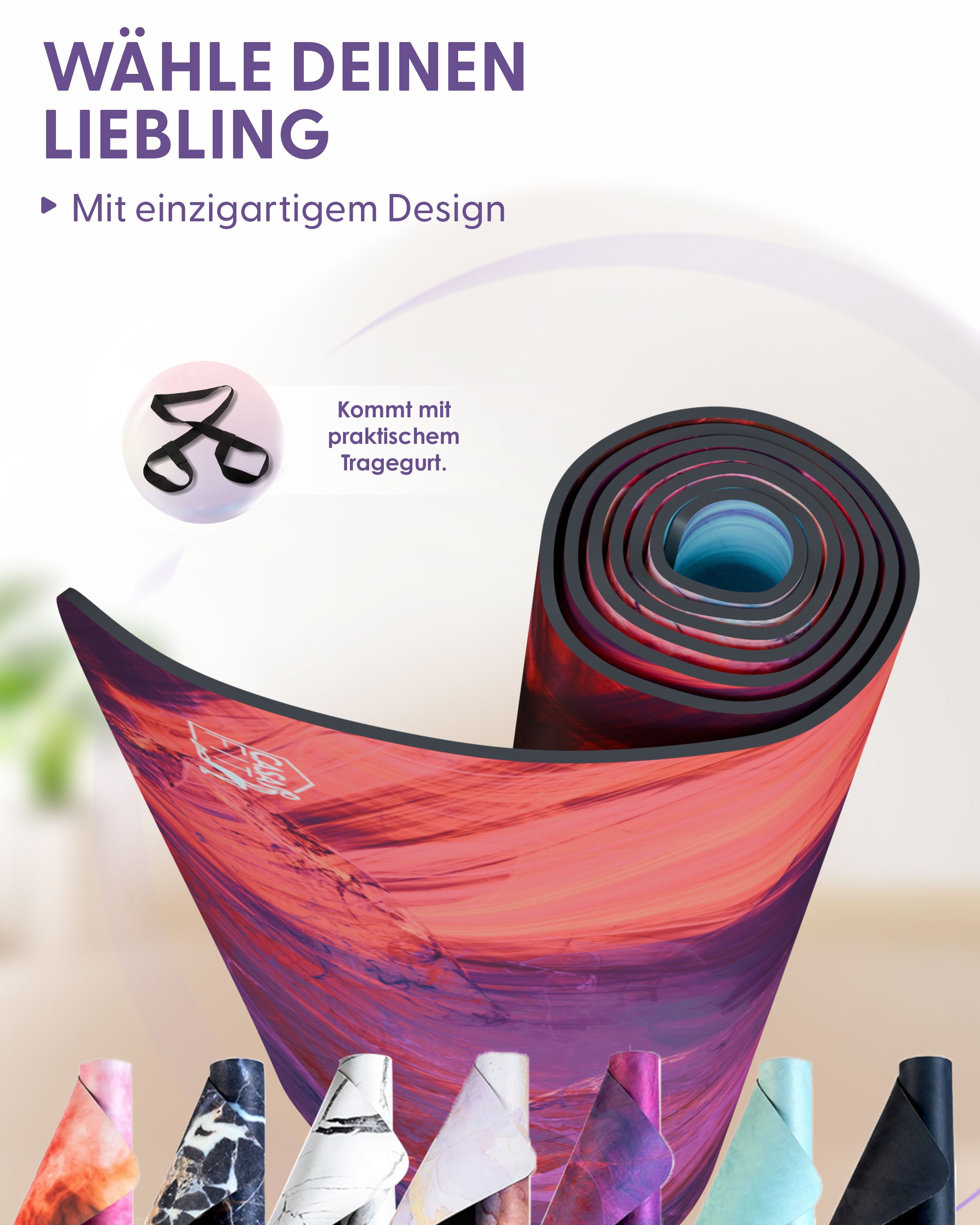 Fitness- & Yogamatte - artsy illusion