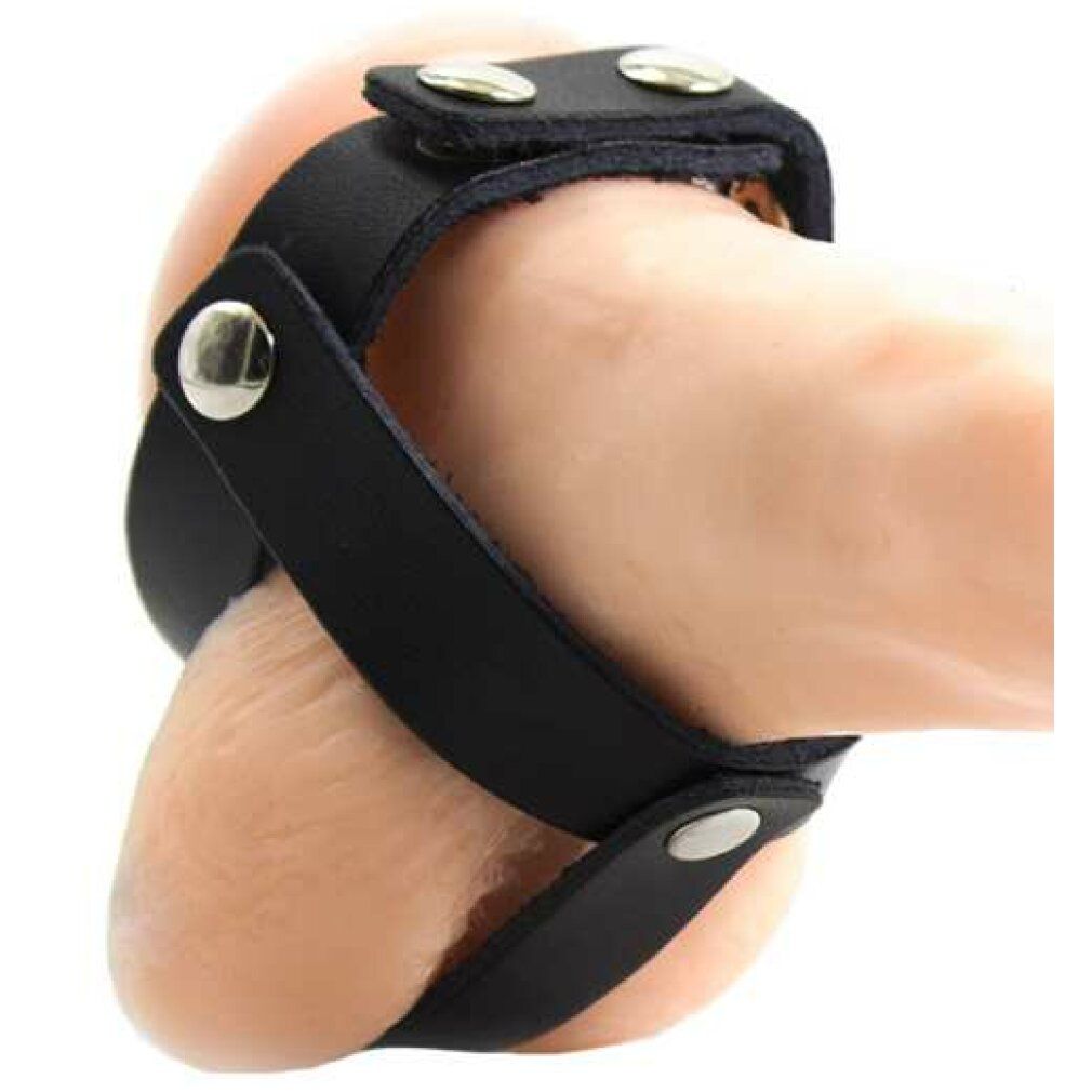 Ohmama fetish leather ball cage