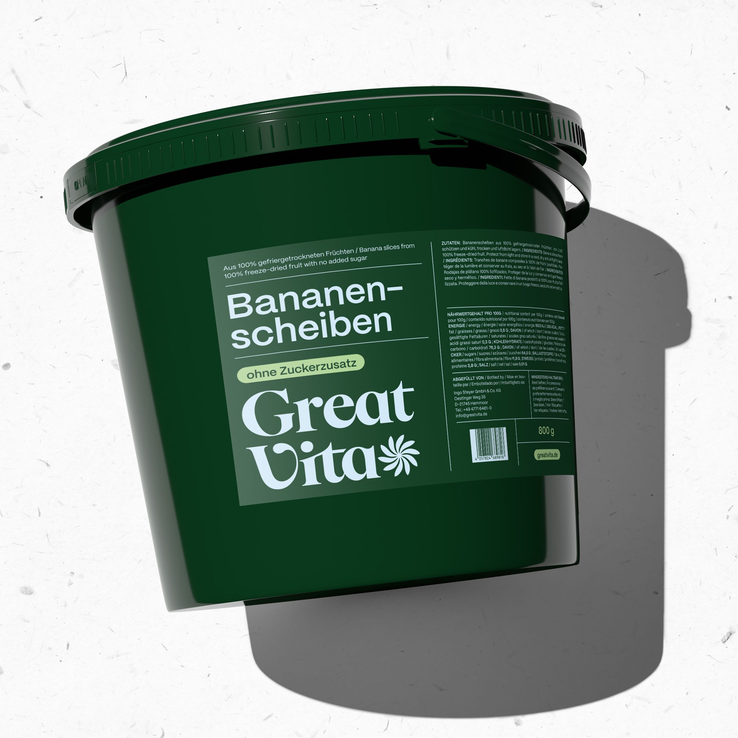 GreatVita gefriergetrocknete Bananenscheiben