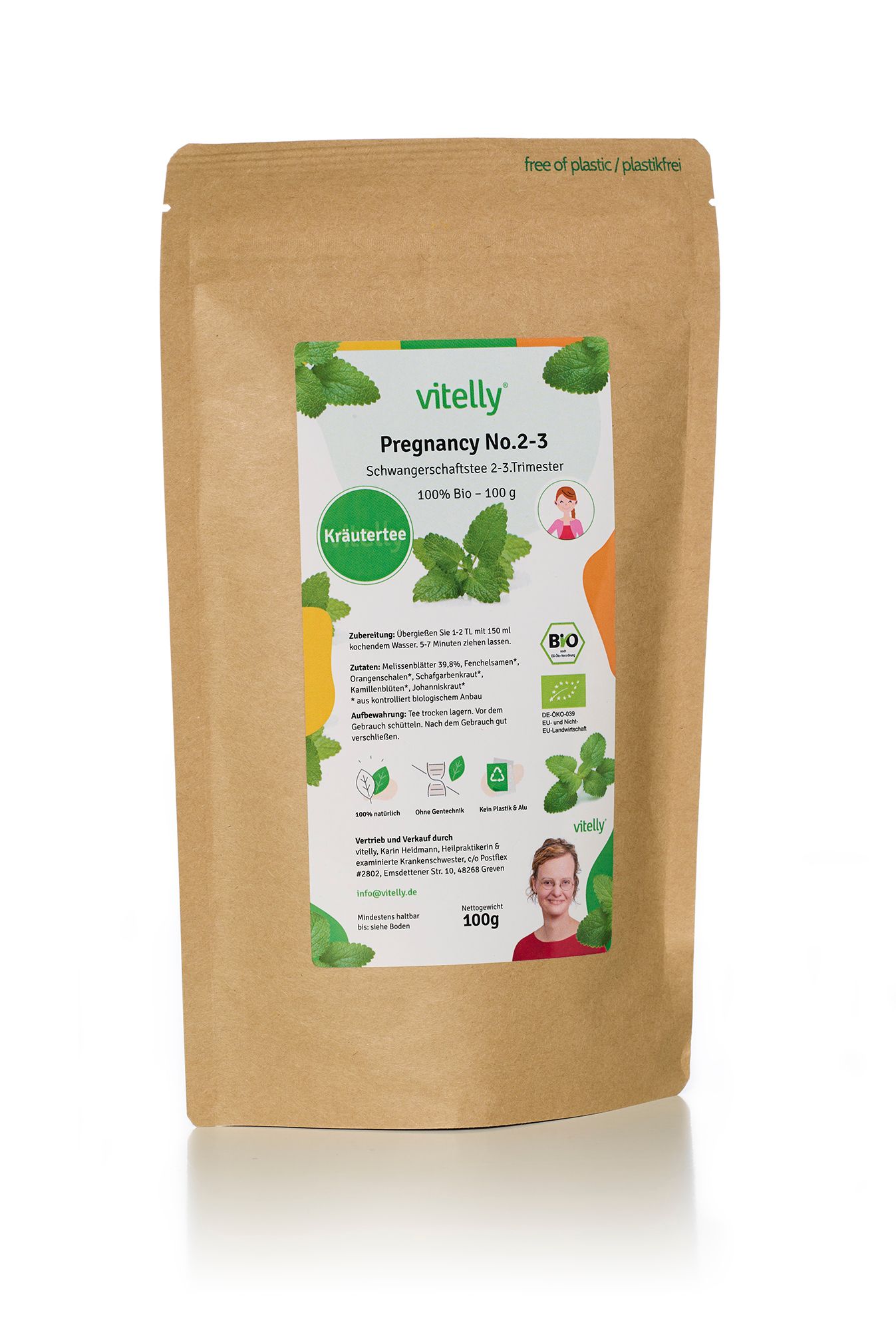 vitelly Bio Schwangerschafts Tee Pregnancy No. 2-3 (XXL Pack)