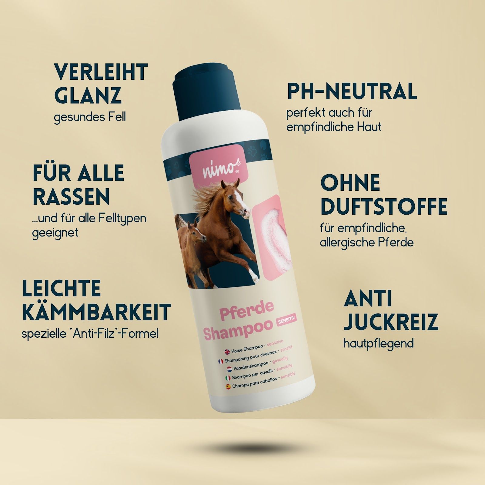 nimo Pferde Shampoo sensitiv