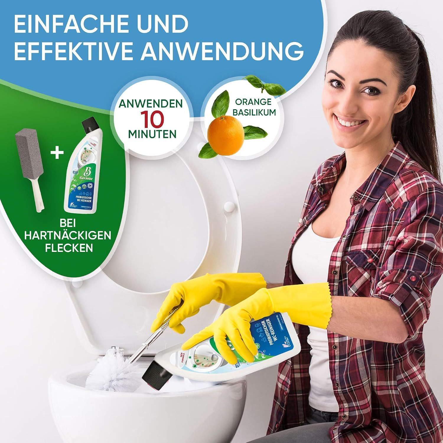 Baviette Probiotischer WC-Reiniger inkl. Bimsstein